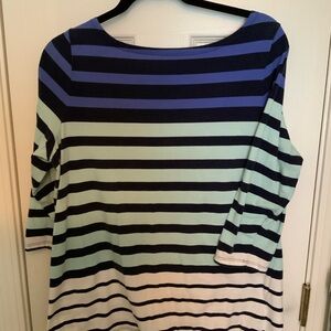 Talbots Multicolor Striped Top